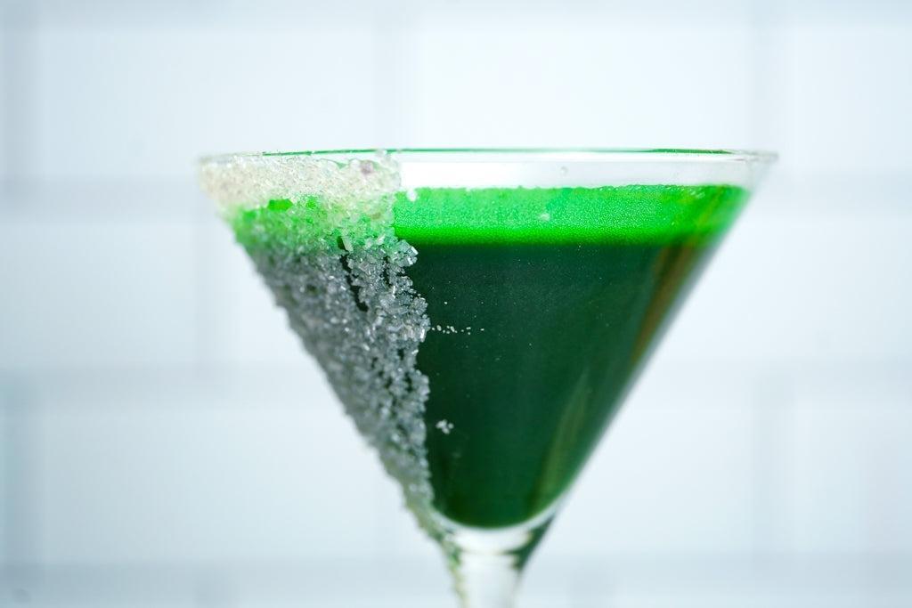 A Grinch-tastic Christmas Cocktail