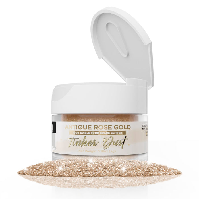 Antique Rose Gold Tinker Dust Edible Glitter | Food Grade Glitter-Brew Glitter®