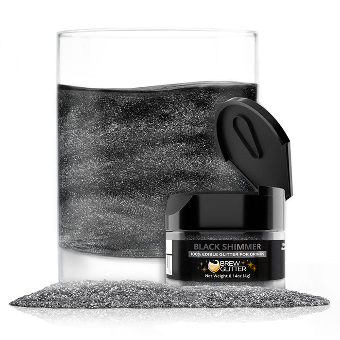 Black Shimmer Food Grade Brew Glitter | 4 Gram Jar-Brew Glitter®