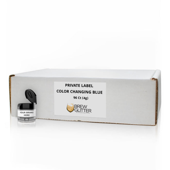 Blue Color Changing Glitter By The Case | Private Label-Brew Glitter®