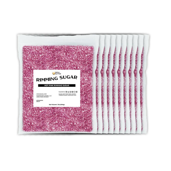 Hot Pink Rimming Sugar | Bulk-Brew Glitter®