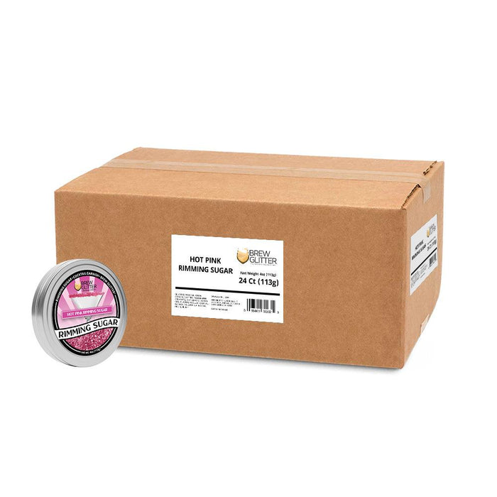 Hot Pink Rimming Sugar | Wholesale-Brew Glitter®