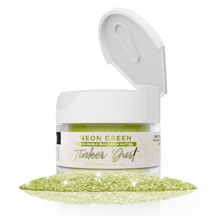 Neon Green Tinker Dust Edible Glitter | Food Grade Glitter-Brew Glitter®