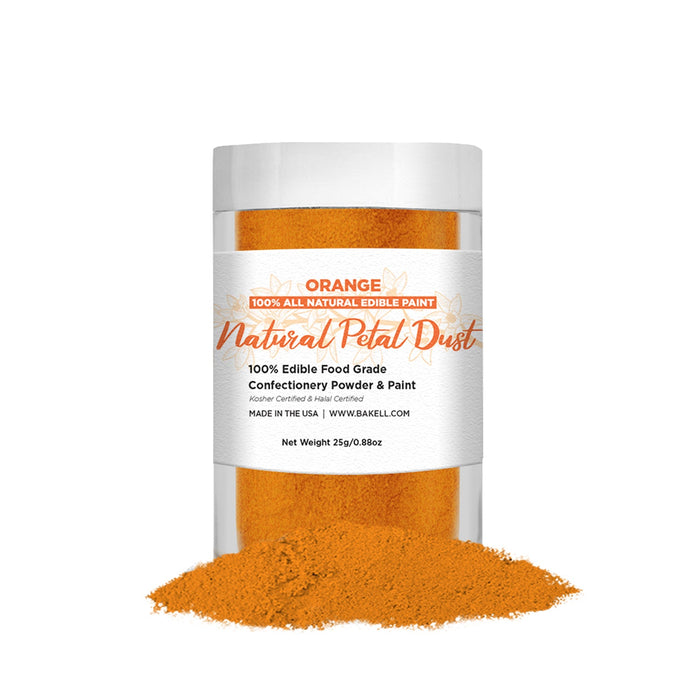 Orange Food Coloring | Natural Petal Dust Bulk Size-Brew Glitter®