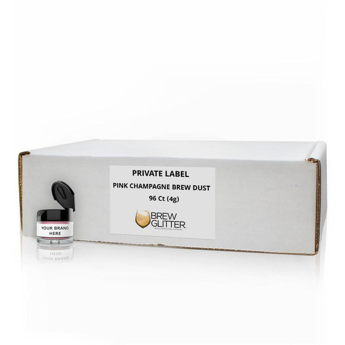 Pink Champagne Brew Dust by the Case | Private Label-Brew Glitter®