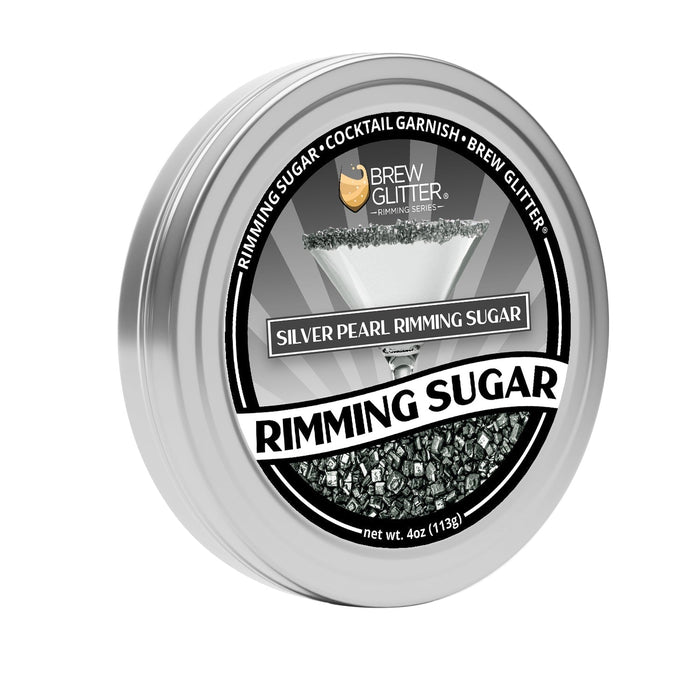 Silver Pearl Cocktail Rimming Sugar-Brew Glitter®