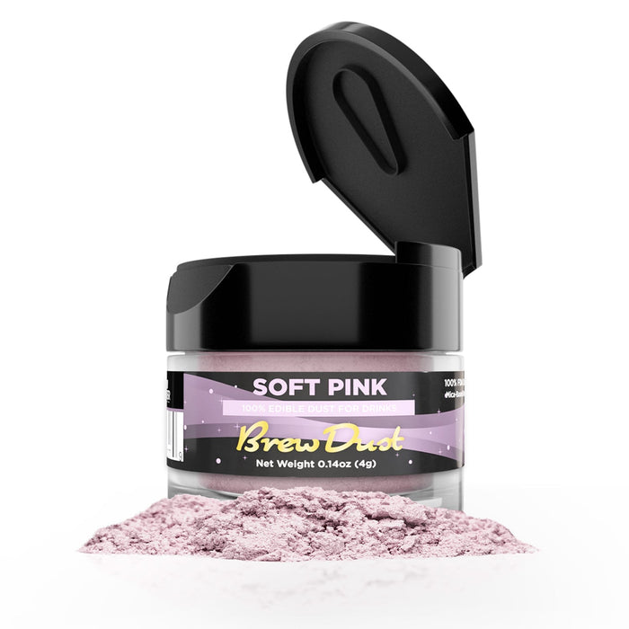 Soft Pink Edible Brew Dust | 4 Gram Jar-Brew Glitter®