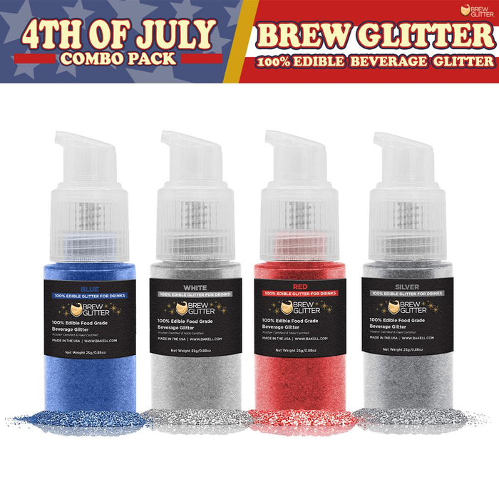 4th of July Brew Glitter Spray Pump Combo Pack Collection A (4 PC SET)-Brew Glitter®