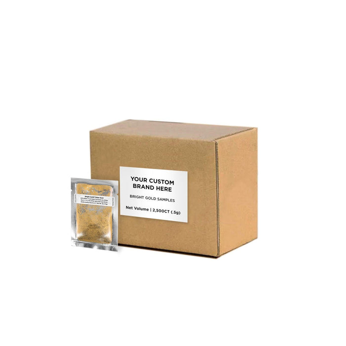 Bright Gold Tinker Dust Sample Packs by the Case | Private Label-Brew Glitter®