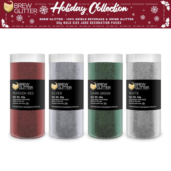 Christmas Collection Brew Glitter Combo Pack B (4 PC SET) 50 Gram Jar-Brew Glitter®