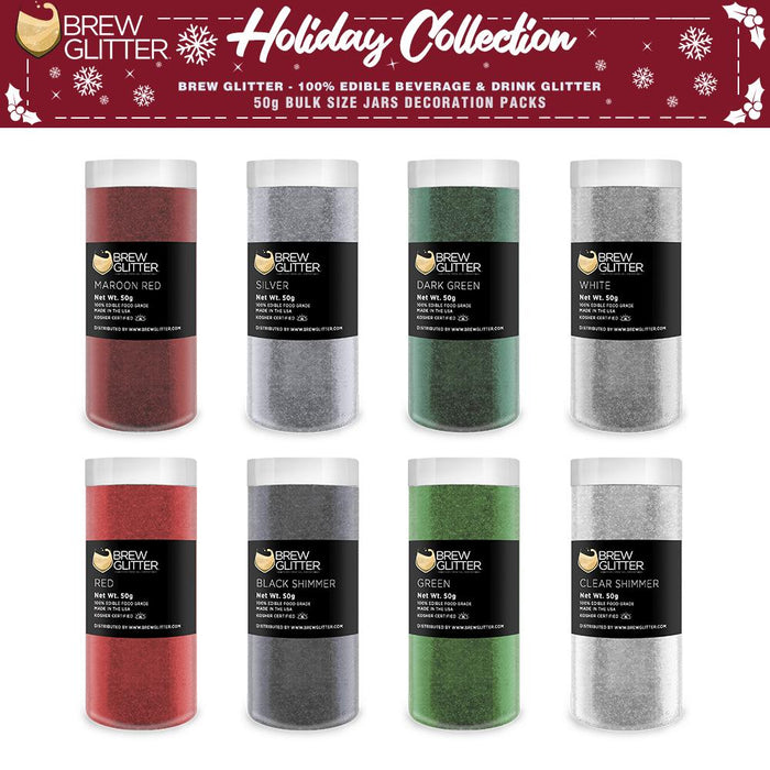 Christmas Collection Brew Glitter Combo Pack B (8 PC SET) 50 Gram Jar-Brew Glitter®