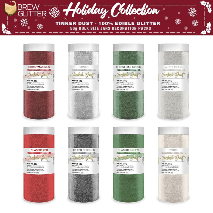 Christmas Collection Tinker Dust Combo Pack B (8 PC SET) 50 Gram Jar-Brew Glitter®