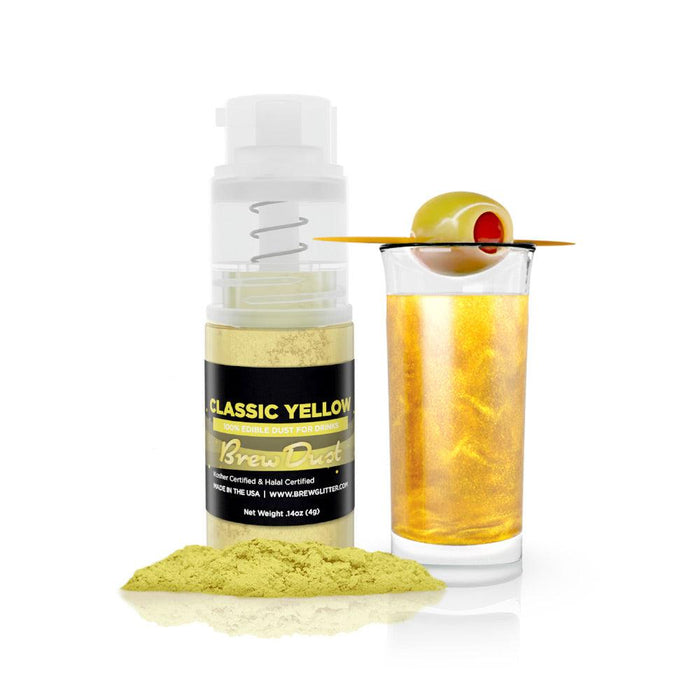 Classic Yellow Edible Brew Dust | Mini Spray Pump-Brew Glitter®