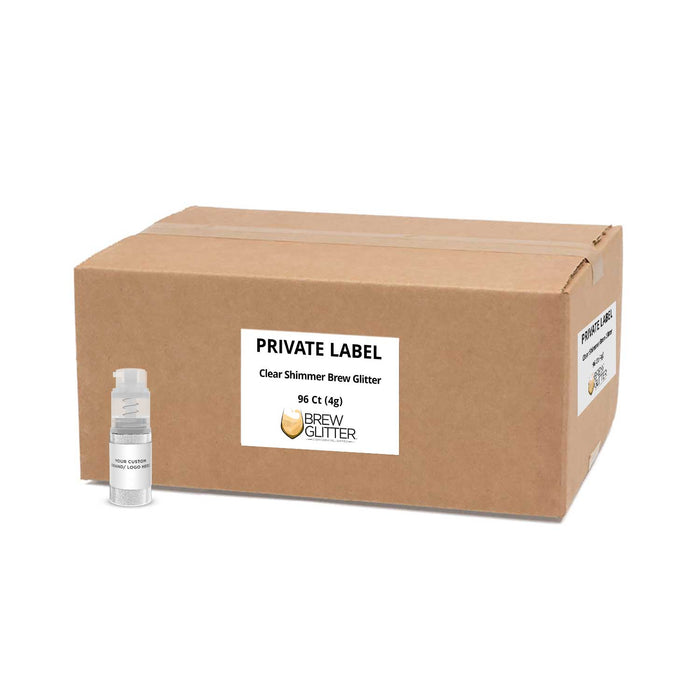 Clear Shimmer Brew Glitter Mini Spray Pump by the Case | Private Label-Brew Glitter®