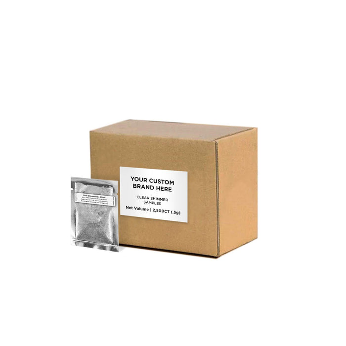 Clear Shimmer Brew Glitter Sample Packs by the Case | Private Label-Brew Glitter®