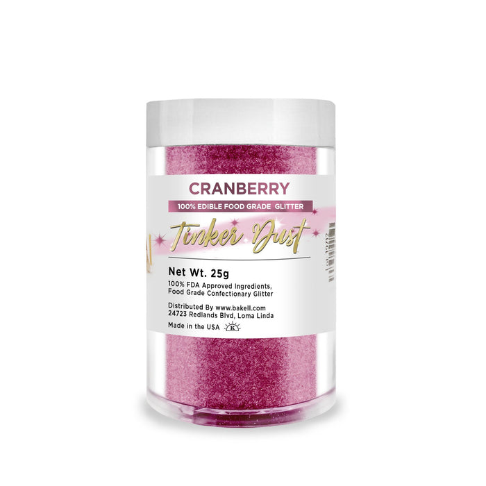 Cranberry Tinker Dust Food Grade Edible Glitter | Bulk Sizes-Brew Glitter®