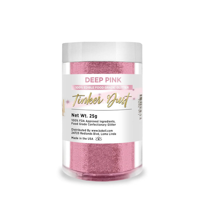 Deep Pink Tinker Dust Food Grade Edible Glitter | Bulk Sizes-Brew Glitter®