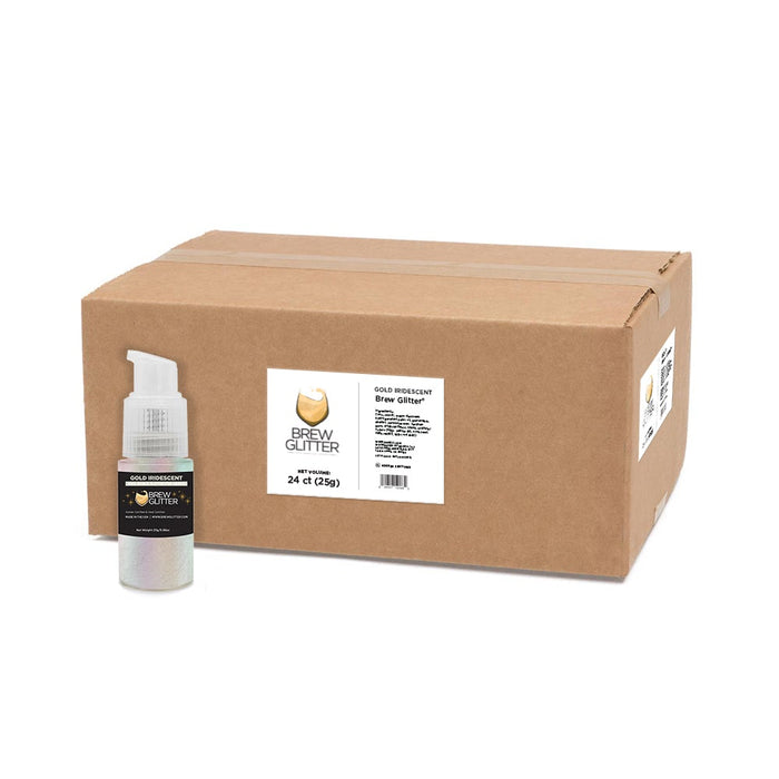 Gold Iridescent Brew Glitter Spray Pump by the Case-Brew Glitter®