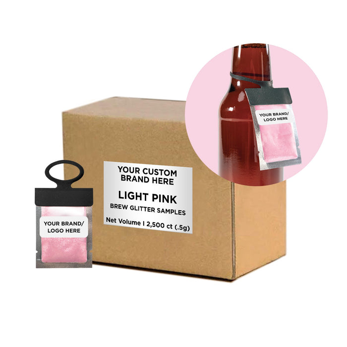 Light Pink Brew Glitter® Necker | Private Label-Brew Glitter®