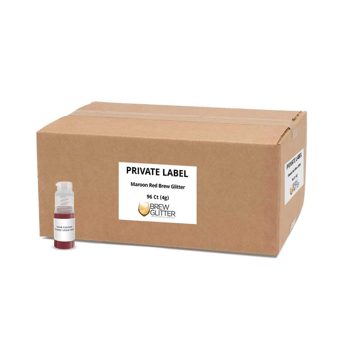 Maroon Red Brew Glitter Mini Spray Pump by the Case | Private Label-Brew Glitter®