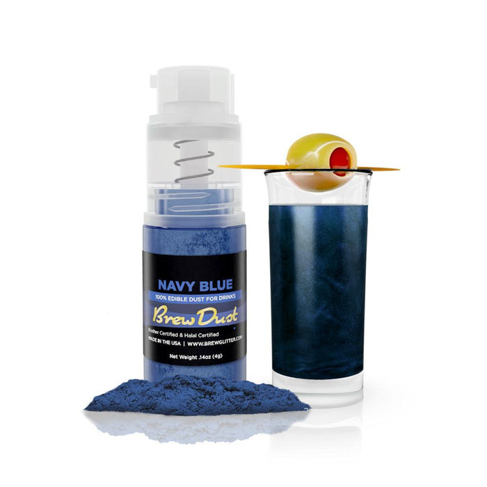 Navy Blue Edible Brew Dust | Mini Spray Pump-Brew Glitter®