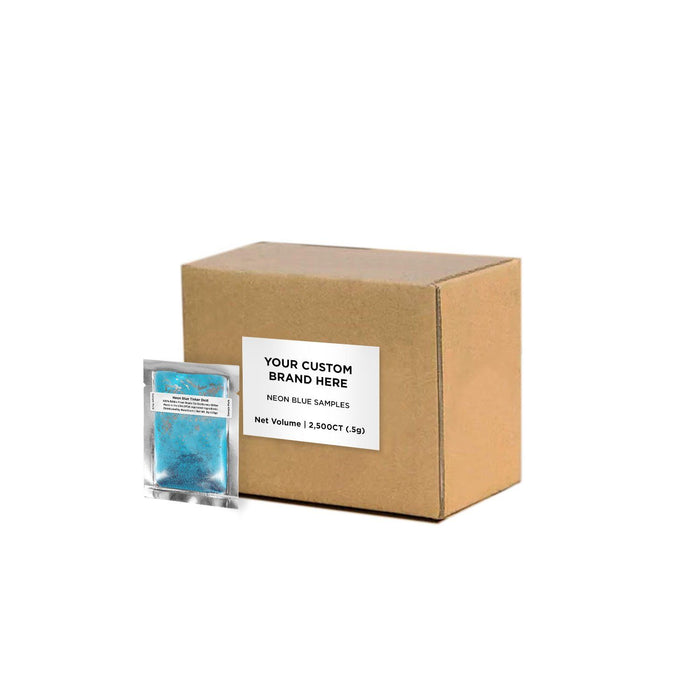 Neon Blue Tinker Dust Sample Packs by the Case | Private Label-Brew Glitter®