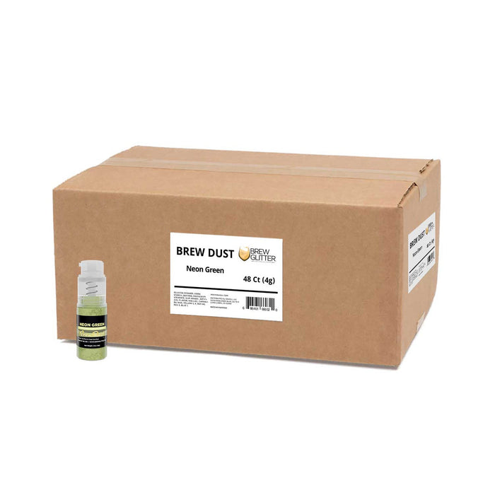 Neon Green Brew Dust by the Case | 4g Spray Pump-Brew Glitter®