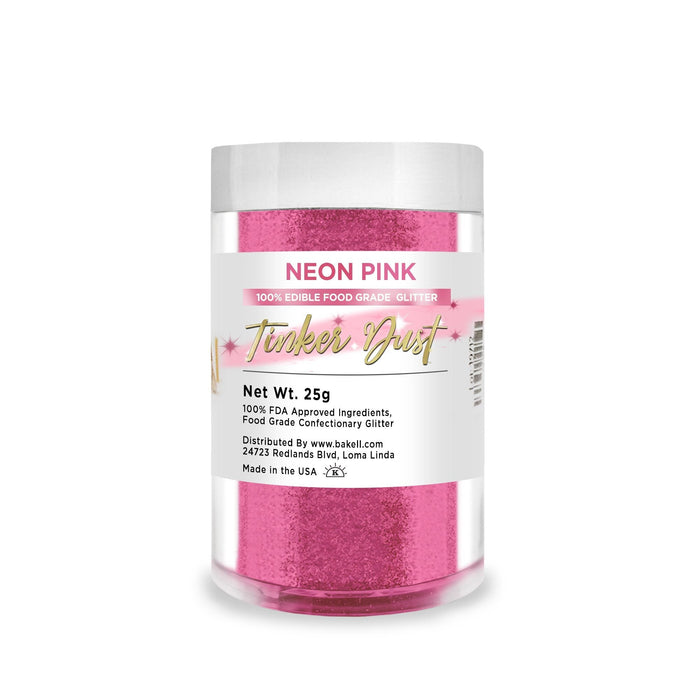Neon Pink Tinker Dust Food Grade Edible Glitter | Bulk Sizes-Brew Glitter®