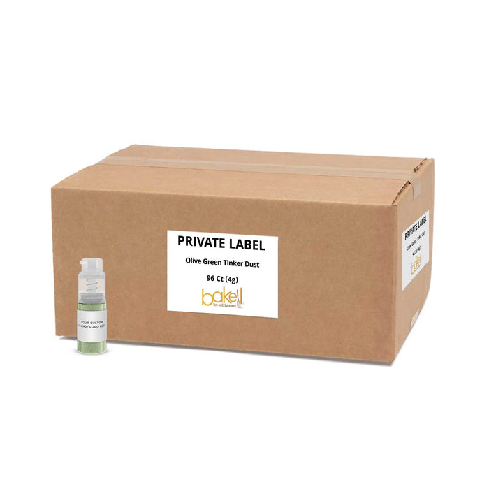 Olive Green Tinker Dust® | 4g Glitter Spray Pump | Private Label by the Case-Brew Glitter®
