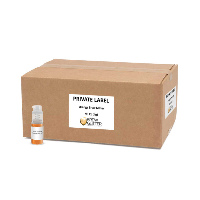 Orange Brew Glitter Mini Spray Pump by the Case | Private Label-Brew Glitter®