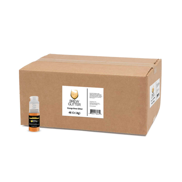 Orange Color Changing Brew Glitter | | Mini Pump Wholesale by the Case-Brew Glitter®