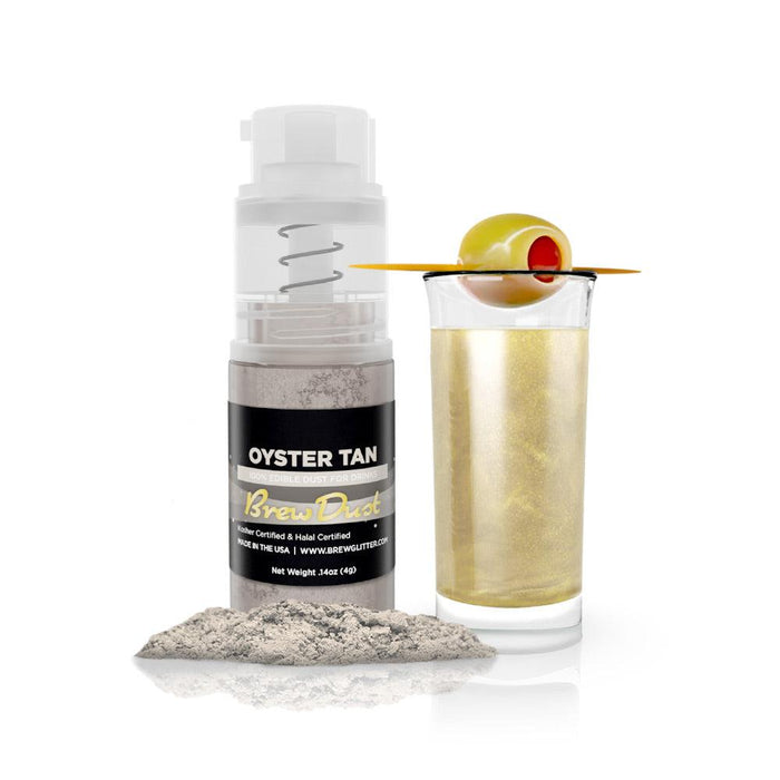 Oyster Tan Edible Brew Dust | Mini Spray Pump-Brew Glitter®