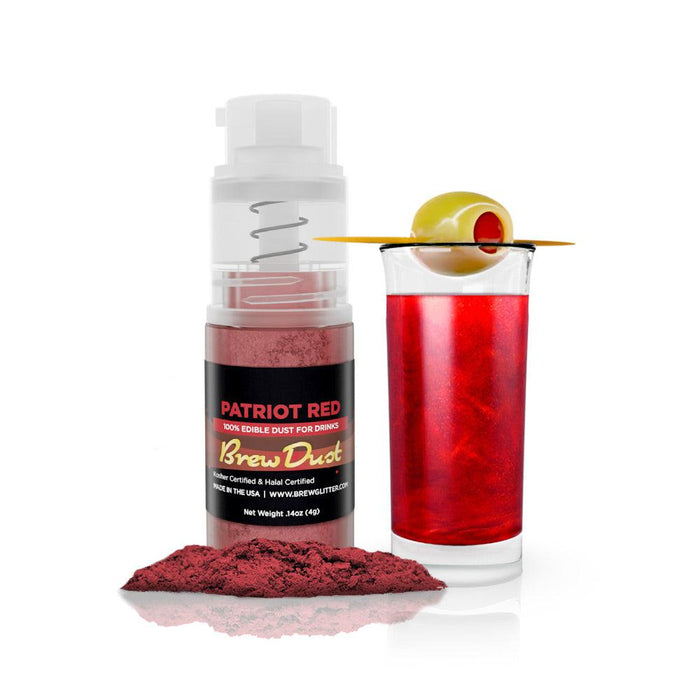 Patriot Red Edible Brew Dust | Mini Spray Pump-Brew Glitter®