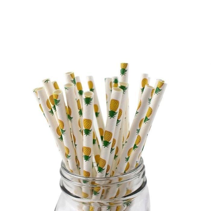 Pineapple Print Stirring Straws | Bulk Sizes-Brew Glitter®