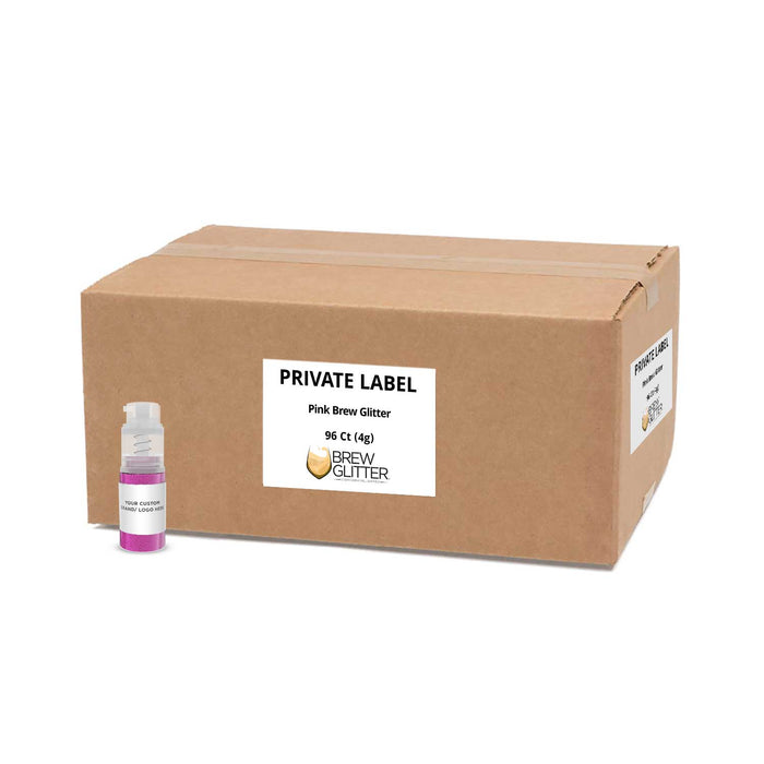 Pink Brew Glitter Mini Spray Pump by the Case | Private Label-Brew Glitter®