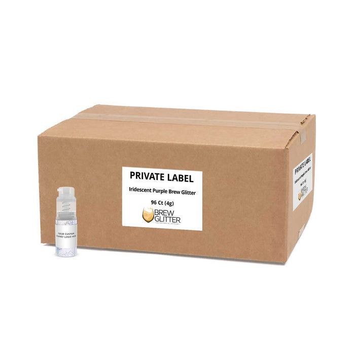 Purple Iridescent Brew Glitter Mini Spray Pump by the Case | Private Label-Brew Glitter®