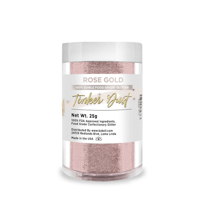 Rose Gold Tinker Dust Food Grade Edible Glitter | Bulk Sizes-Brew Glitter®