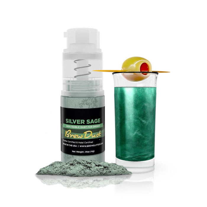 Silver Sage Edible Brew Dust | Mini Spray Pump-Brew Glitter®
