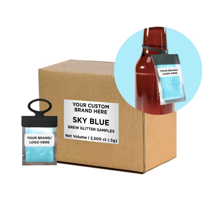 Sky Blue Brew Glitter® Necker | Private Label-Brew Glitter®