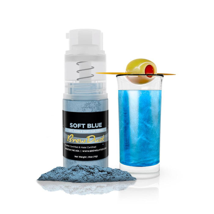 Soft Blue Edible Brew Dust | Mini Spray Pump-Brew Glitter®