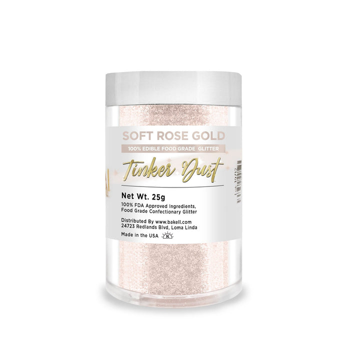 Soft Rose Gold Tinker Dust Food Grade Edible Glitter | Bulk Sizes-Brew Glitter®