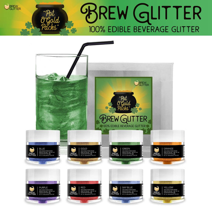 St. Patty's Day Pot O' Gold Collection Brew Glitter Combo Pack B (8 PC SET)-Brew Glitter®