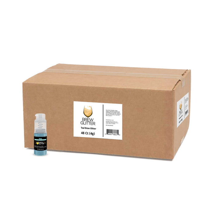 Teal Brew Glitter | Mini Pump Wholesale by the Case-Brew Glitter®