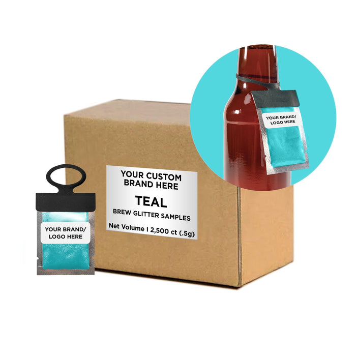 Teal Brew Glitter® Necker | Private Label-Brew Glitter®