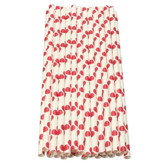 White and Red Polka Dot Stirring Straws | Bulk Sizes-Brew Glitter®