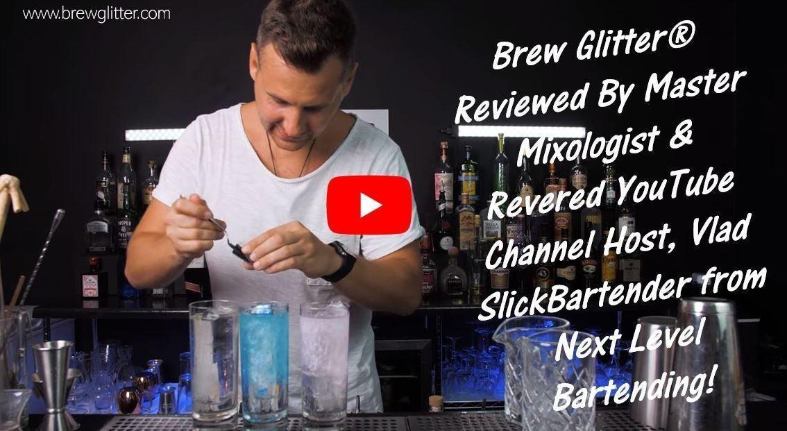 Brew Glitter Products Reviewed by Next Level Bartending Master Mixologist!-Brew Glitter®