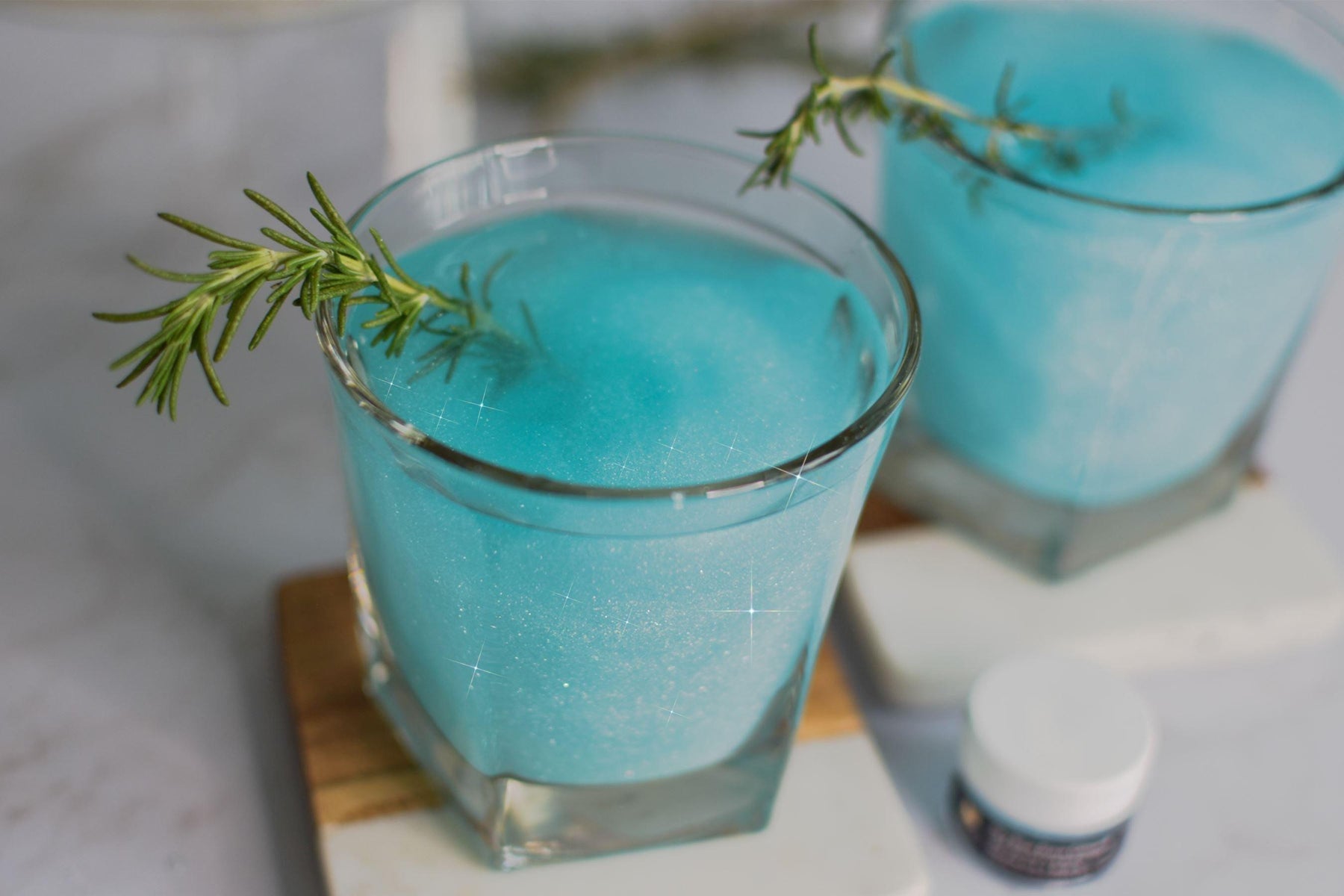 Glittery Blue Margarita using Sky Blue Cocktail Glitter!-Brew Glitter®