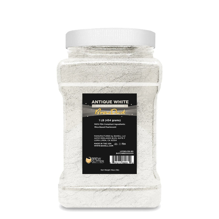 Antique White Edible Brew Dust-Brew Glitter®