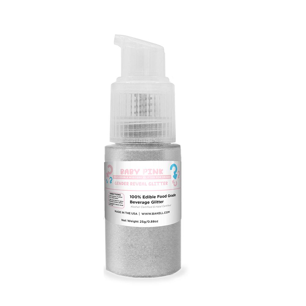 Baby Pink Edible Gender Reveal Beverage Glitter Spray Action Pump-Brew Glitter®