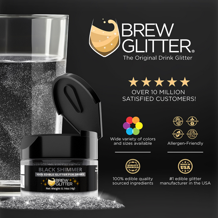 Black Brew Glitter by the Case | Private Label-Brew Glitter®